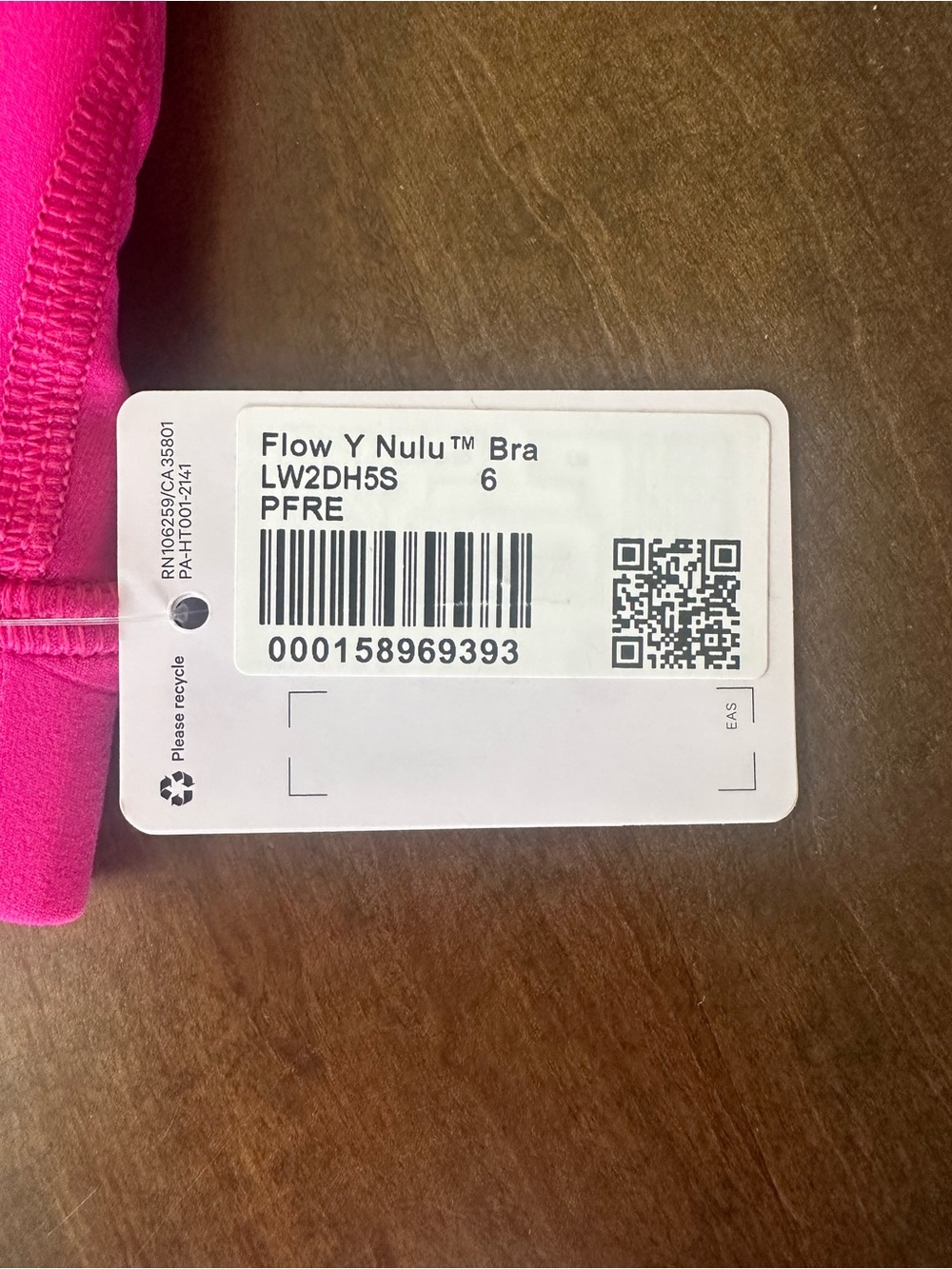 Lululemon Flow Y Bra & Align No Line HR Short 4” Matching Set Pink Flare Sz 6 - Picture 8 of 8